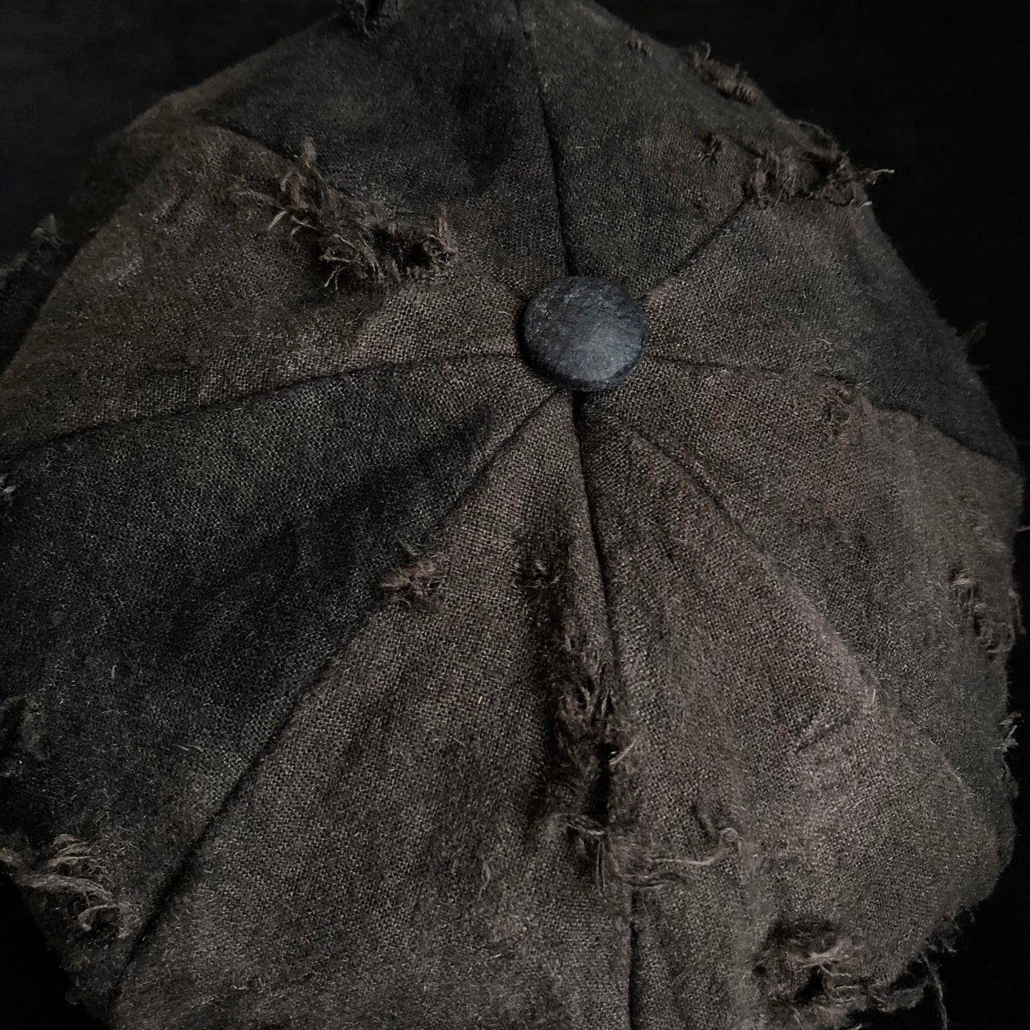 Cloudy dyeing damage cotton linen casquette