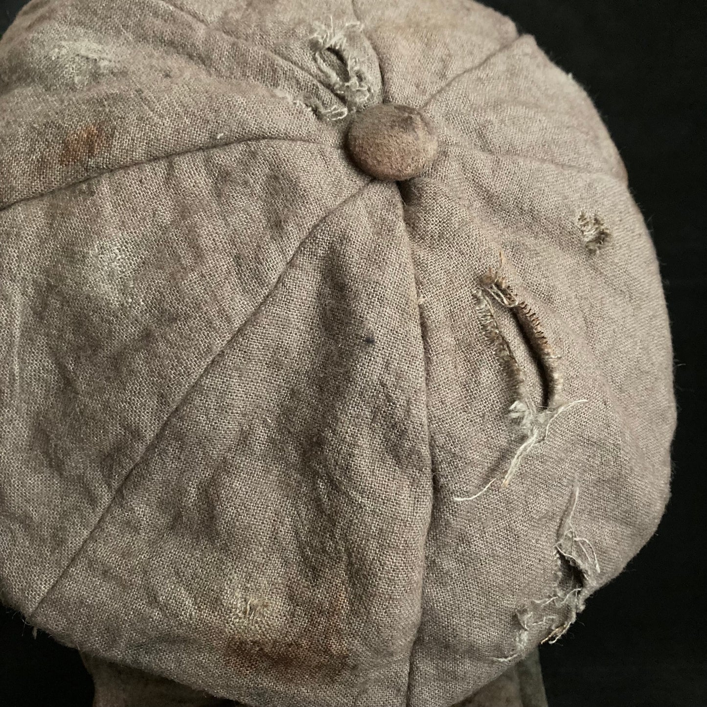 Burned ramie light brown casquette