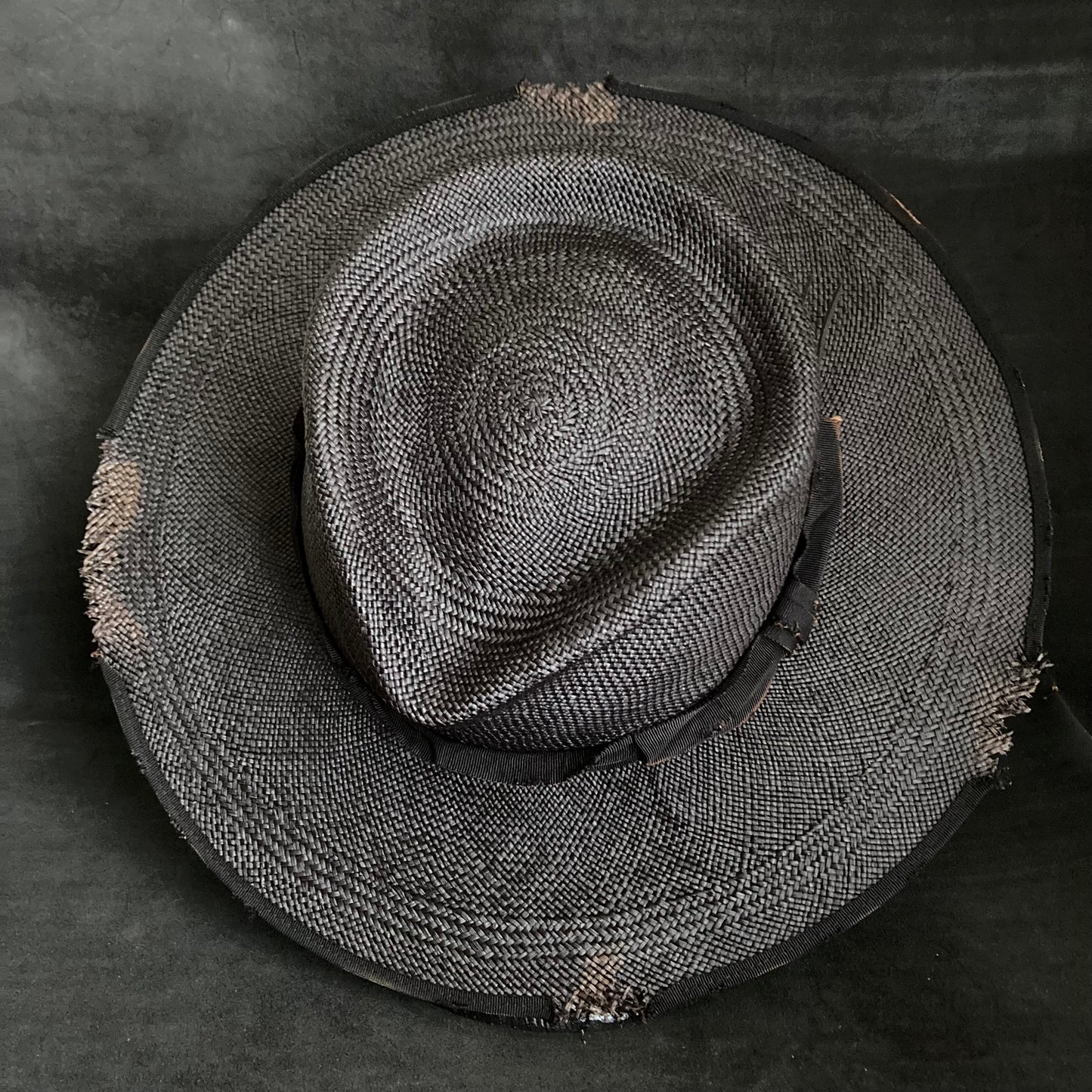 Authentic damage black panama