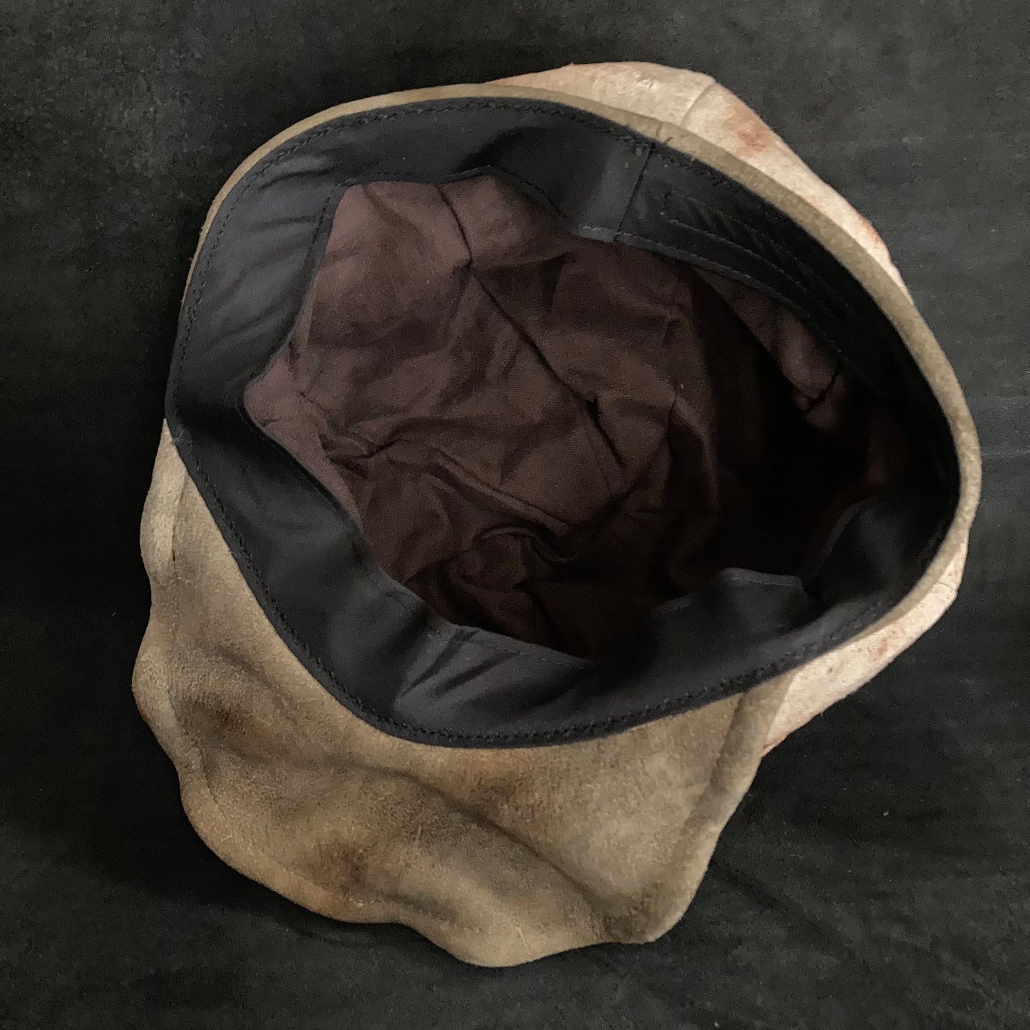 Desert burned linen casquette
