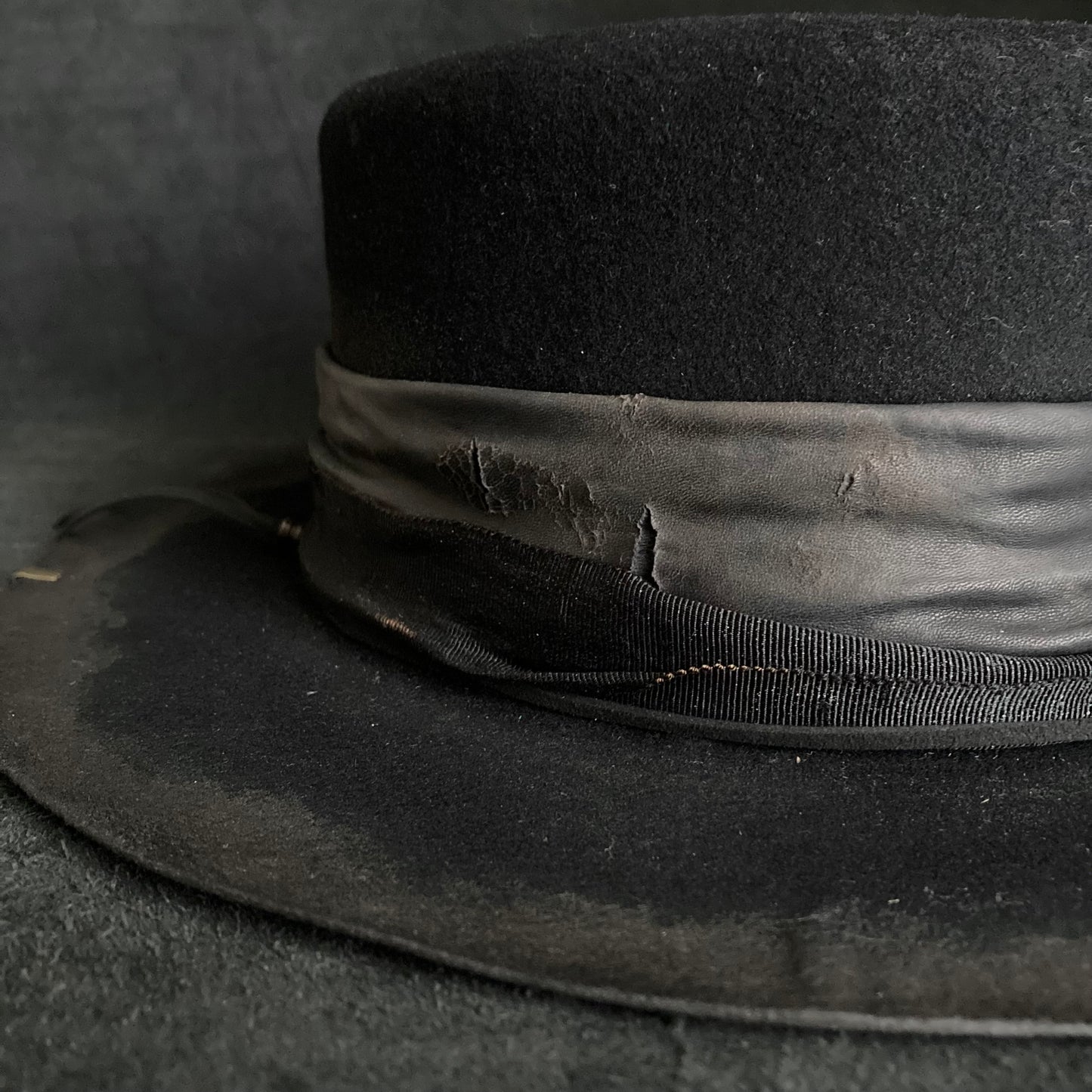 Black bird flat hat