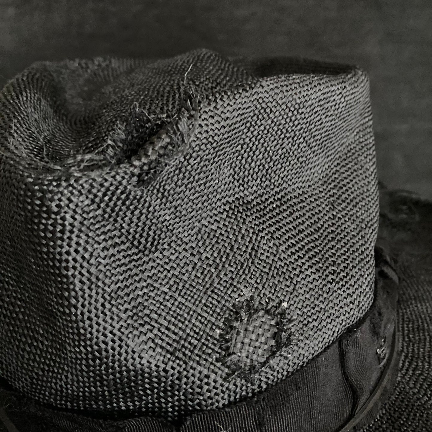 Double black disarray fedora hat