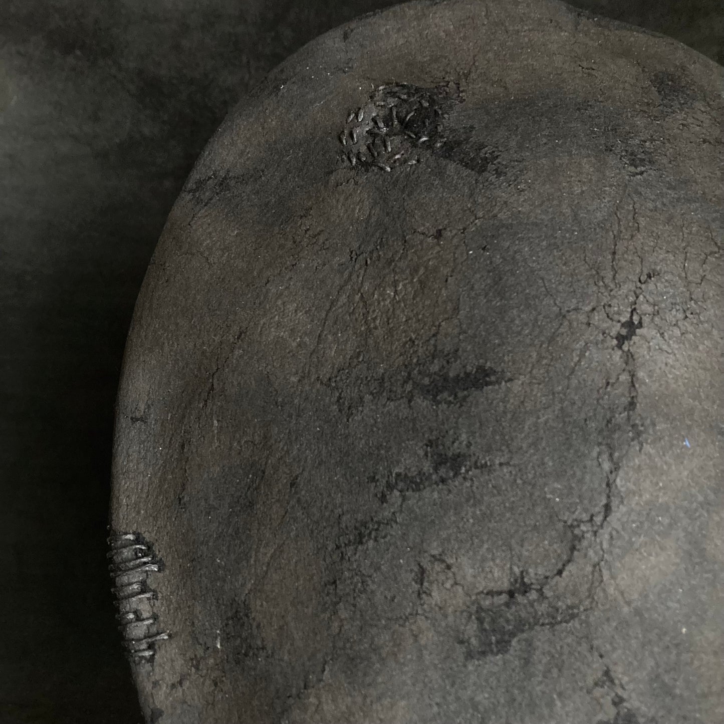 Reserved item (Charcoal side stitch damage beret )