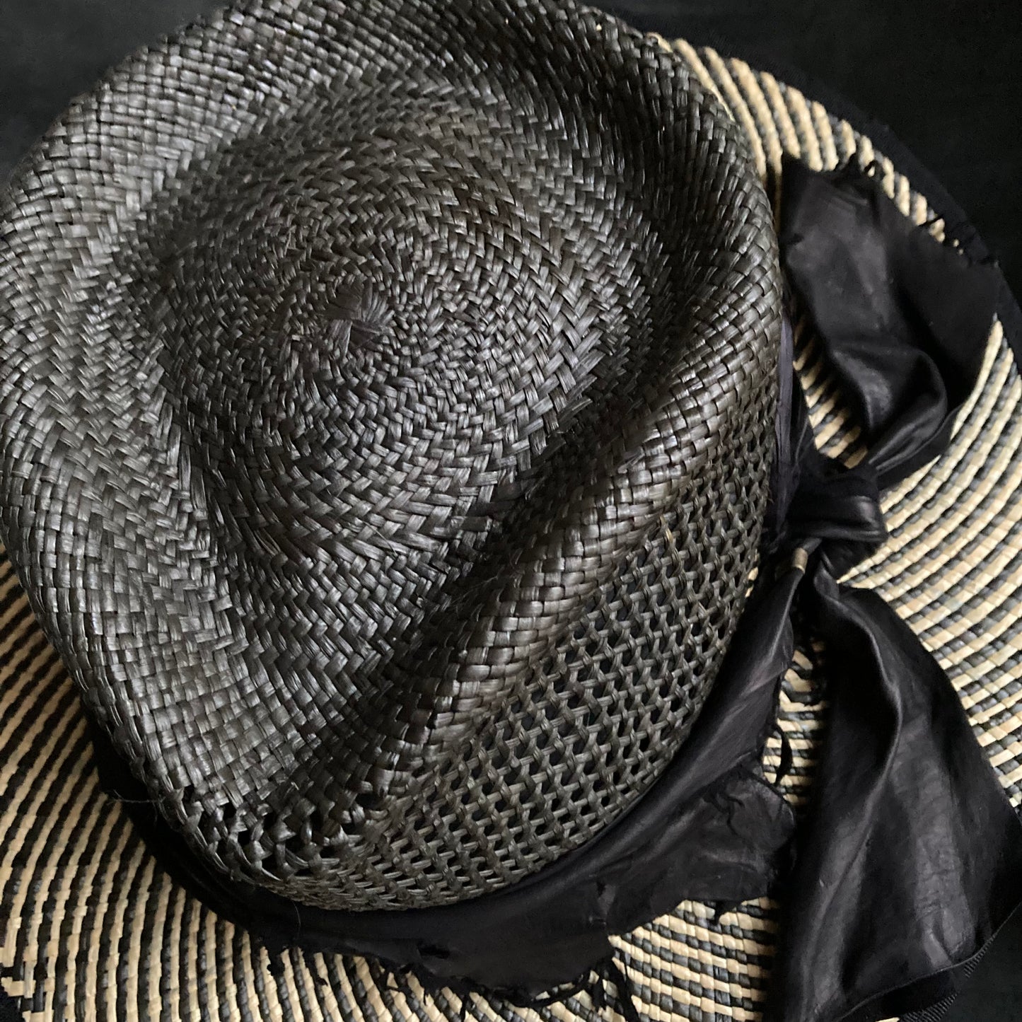 Cava black mix panama fedora hat