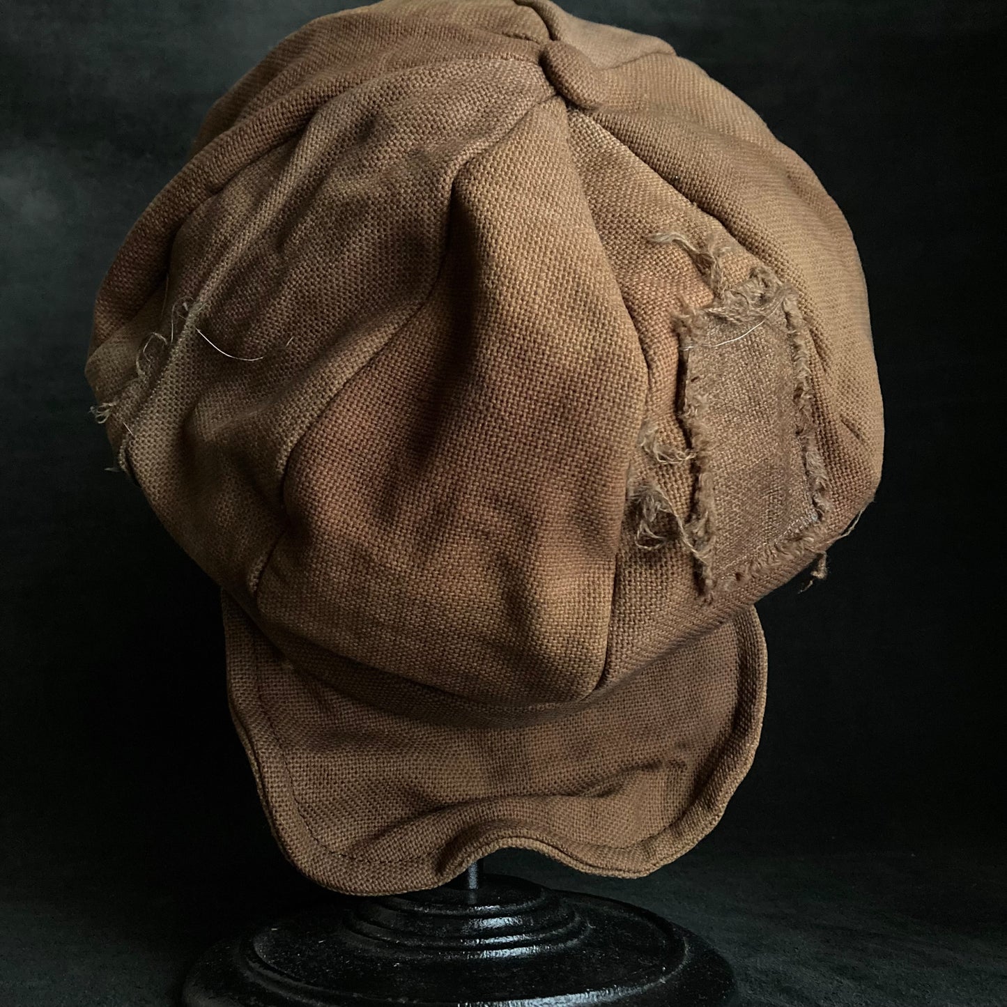 Uneven dyeing old fabric casquette