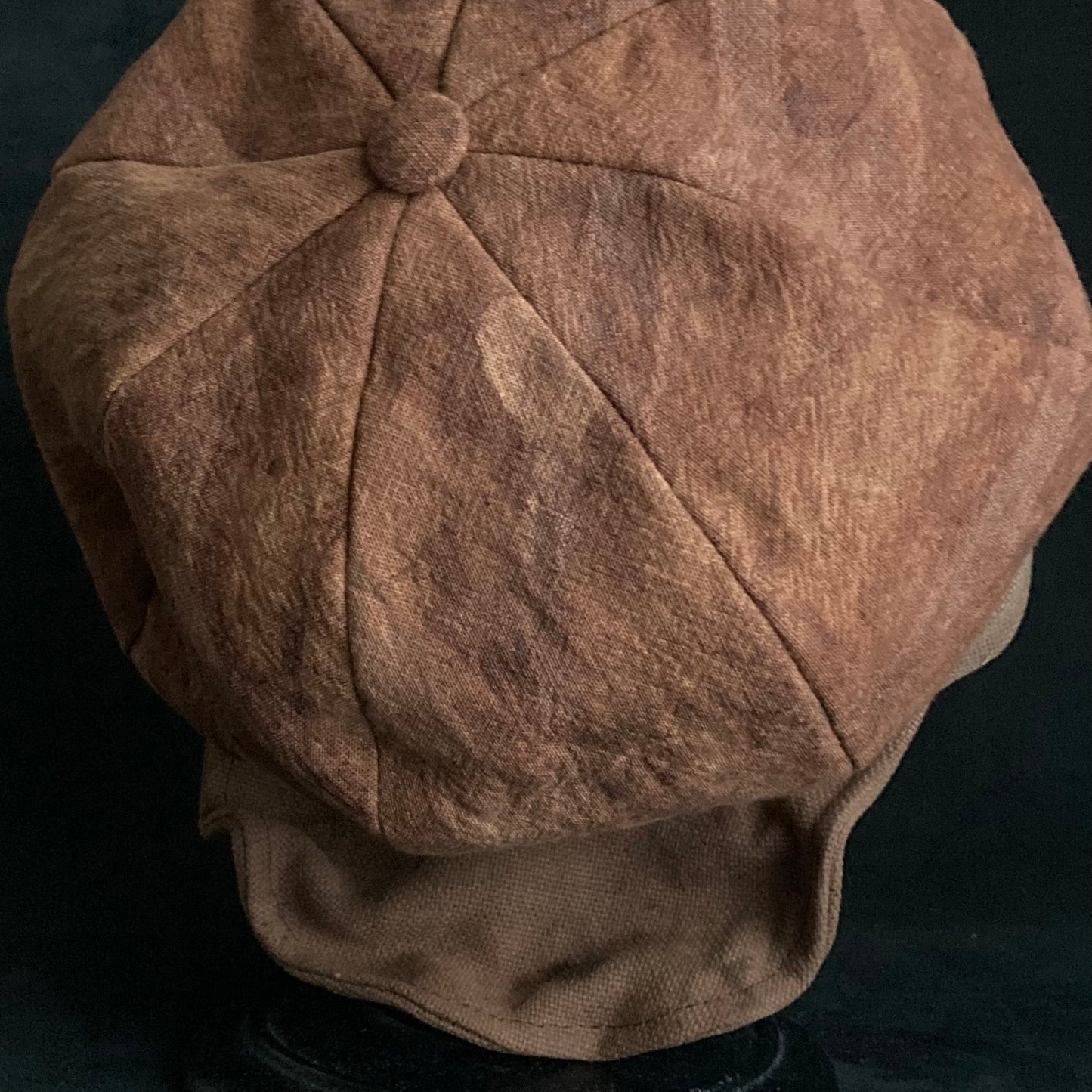 Mud dyed persimmon tannin casquette