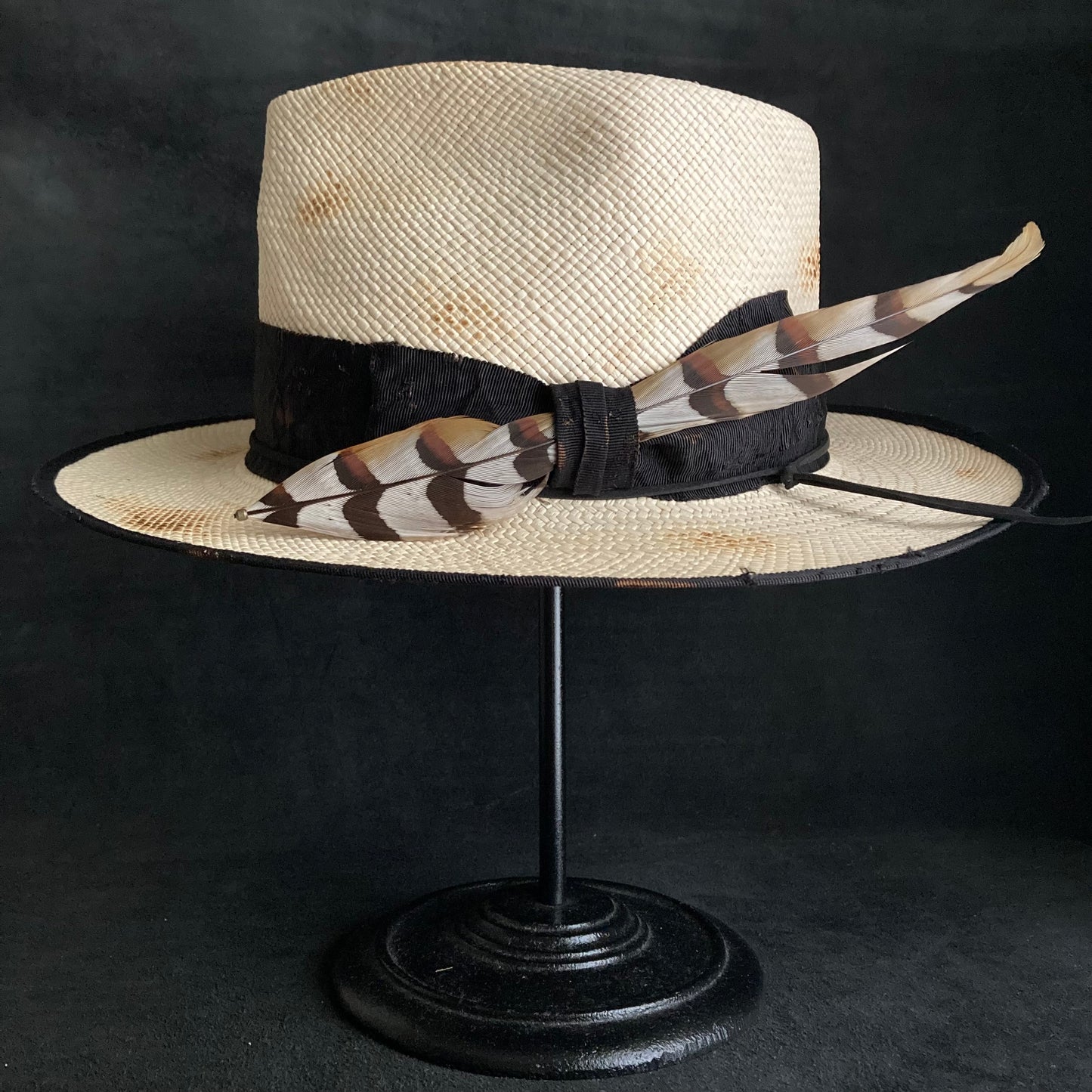 Smart middle fedora panama hat