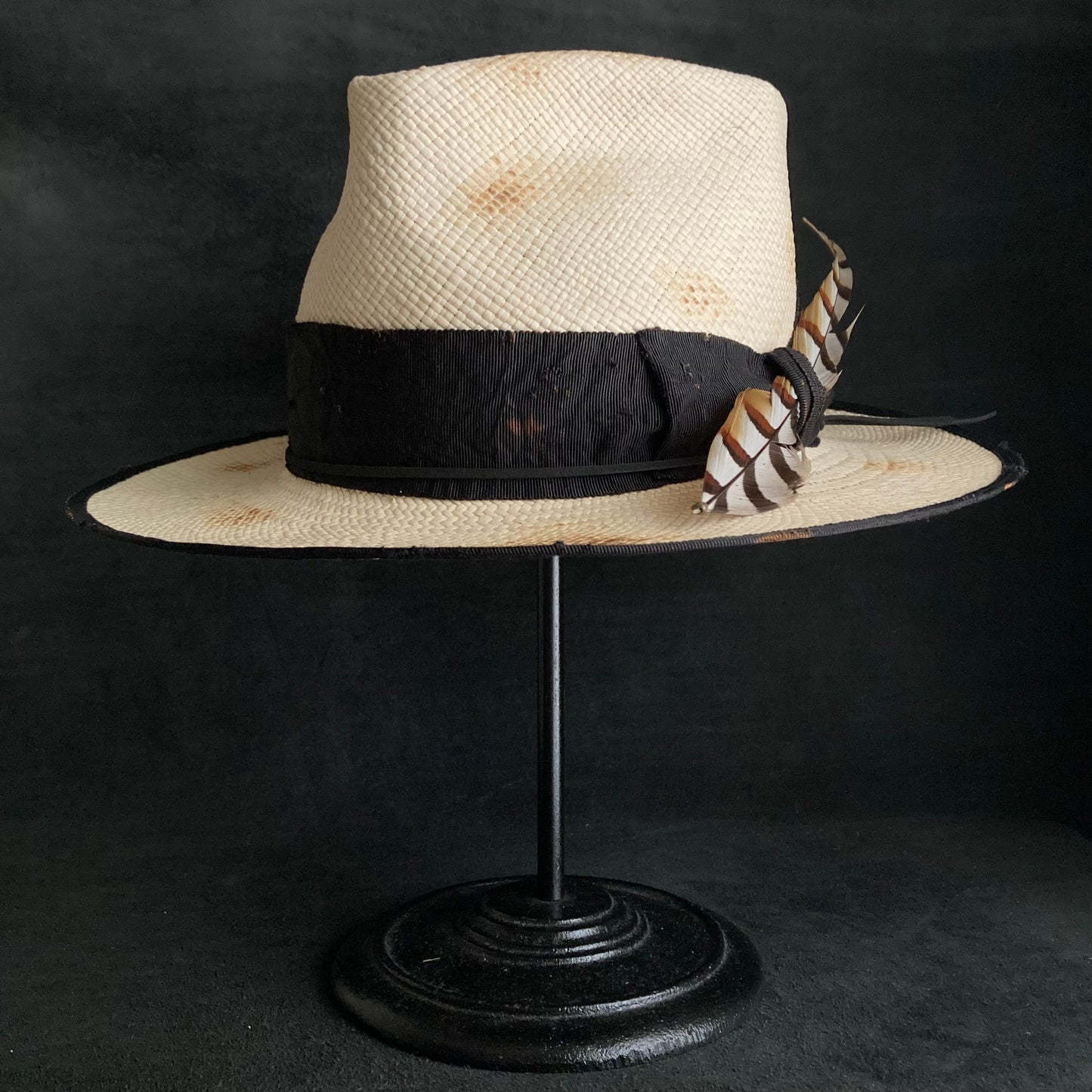 Smart middle fedora panama hat