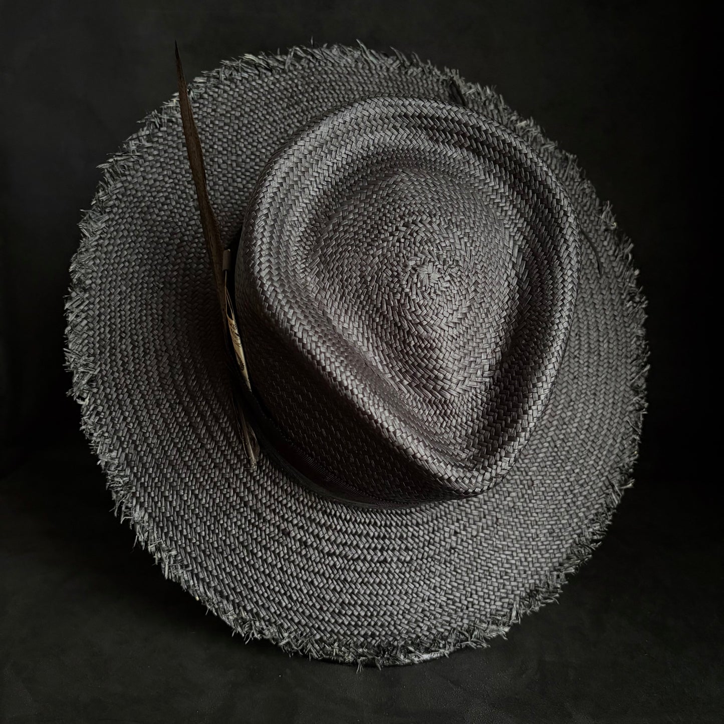 Old history black panama hat