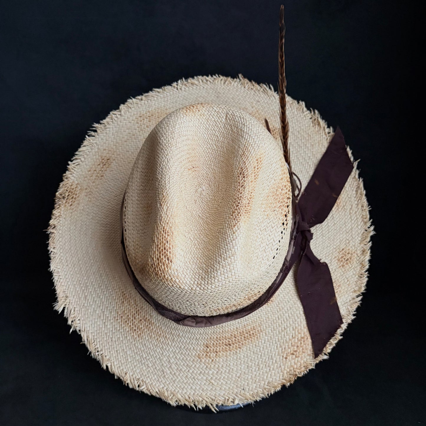 Journey burned western panama hat