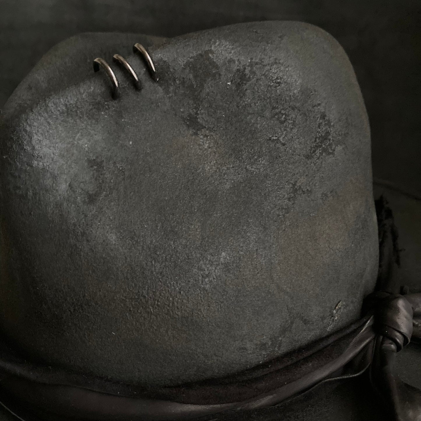 Charcoal delinquent deep fedora hat