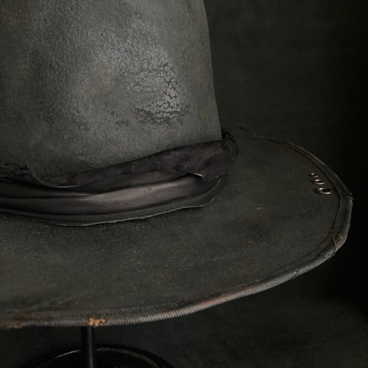 Charcoal delinquent deep fedora hat