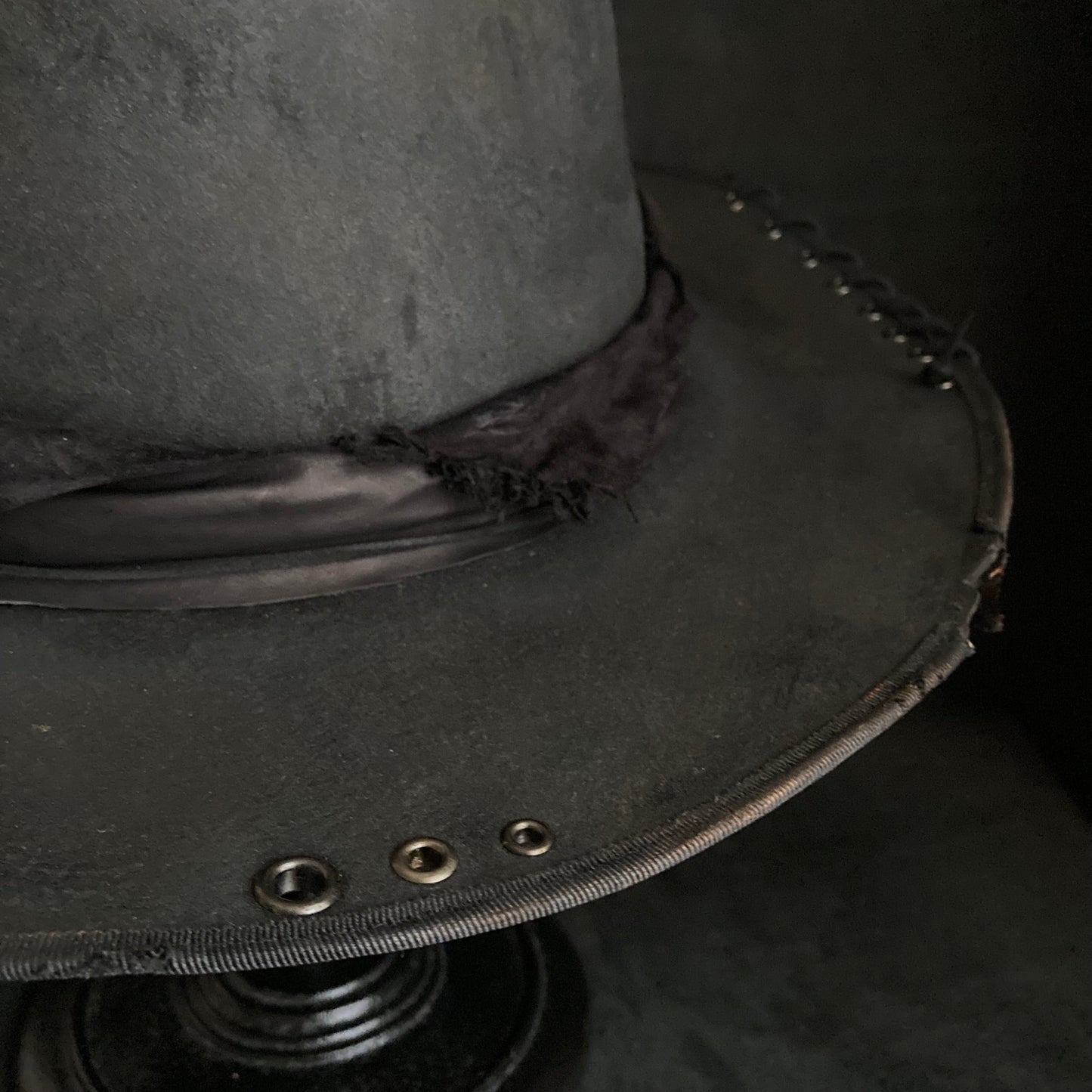 Charcoal delinquent deep fedora hat