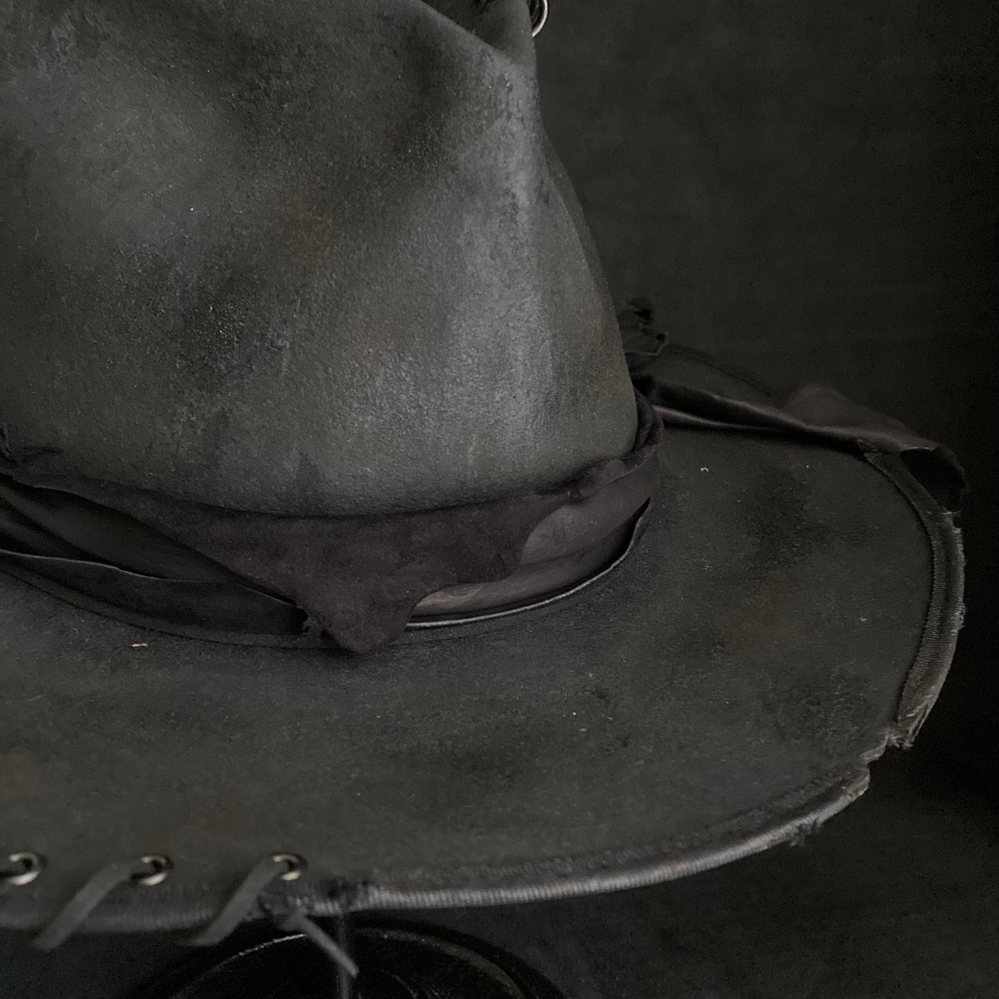 Charcoal delinquent deep fedora hat