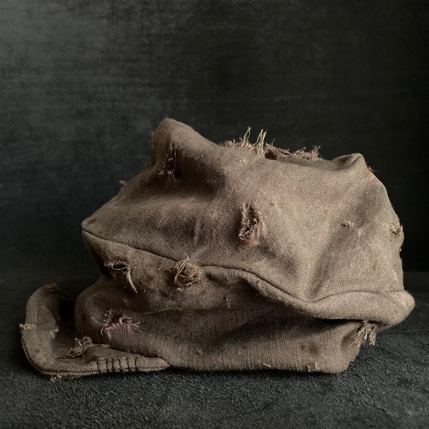 Brown khaki linen damage & stain turn cap