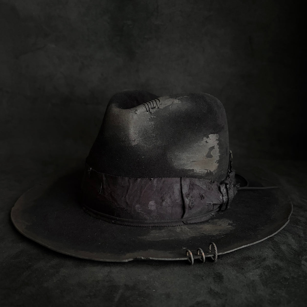 Rotten burned black rabbit fedora