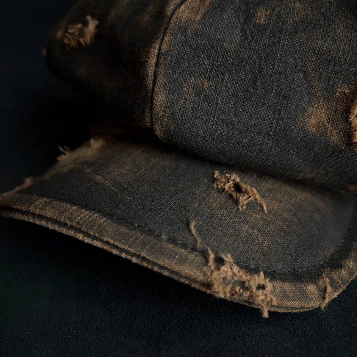 Vintage kakishibu damage casquette