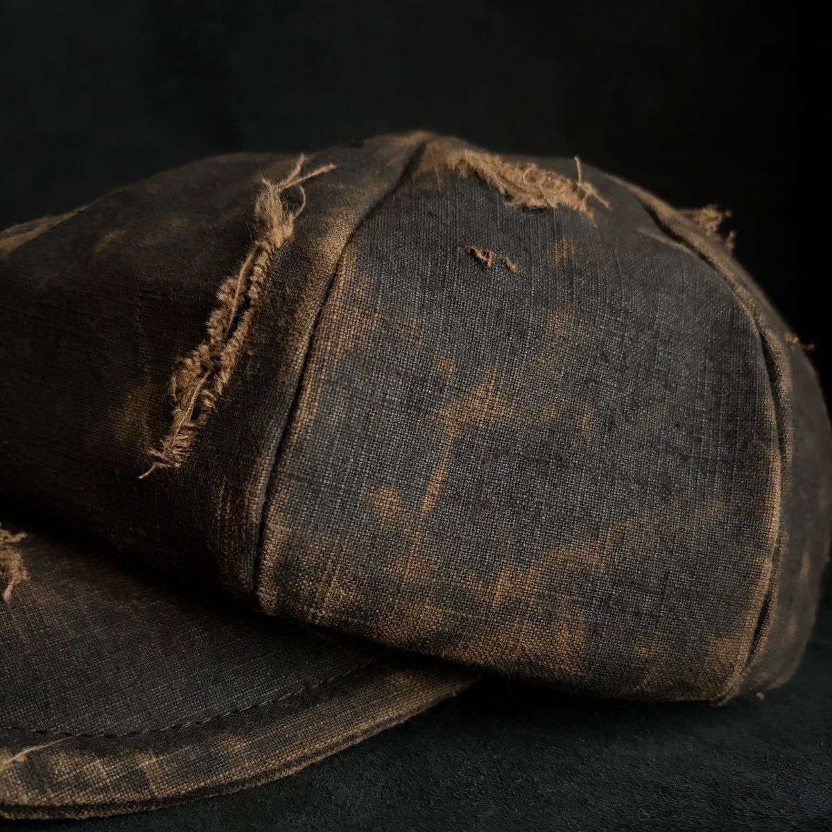 Vintage kakishibu damage casquette
