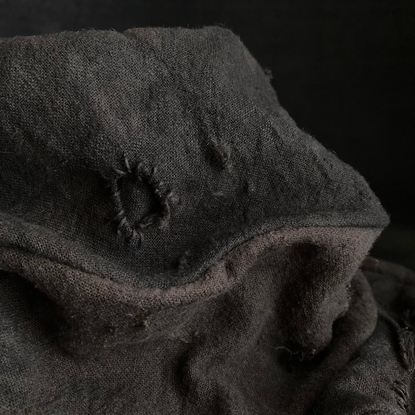 Cloudy dyeing dark brown damage turn cap