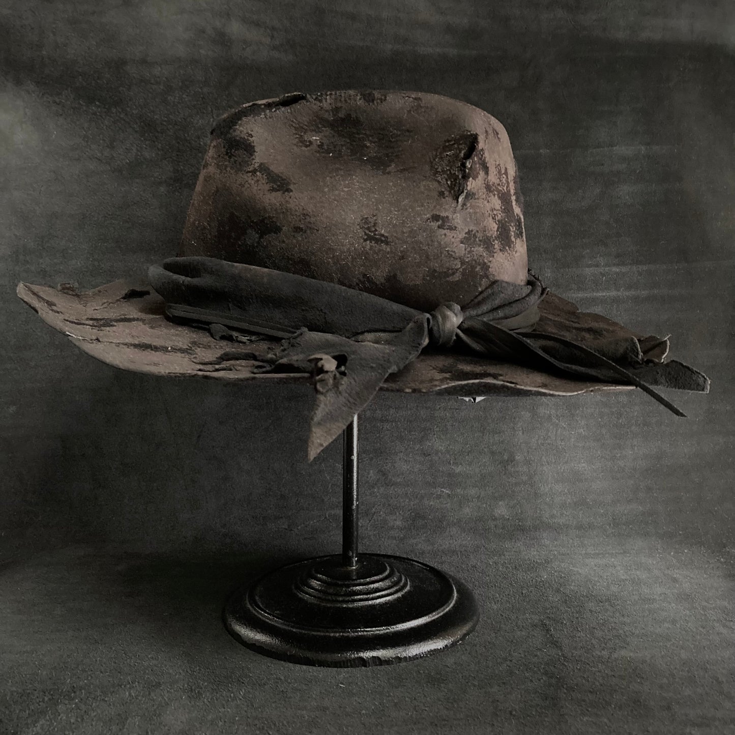 Doom burned  fedora hat