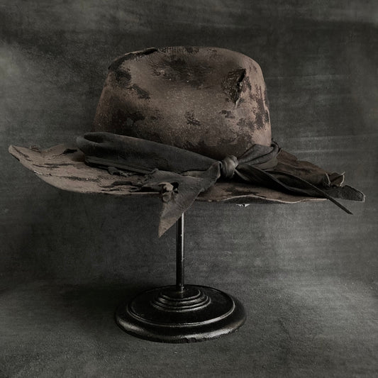 Doom burned  fedora hat