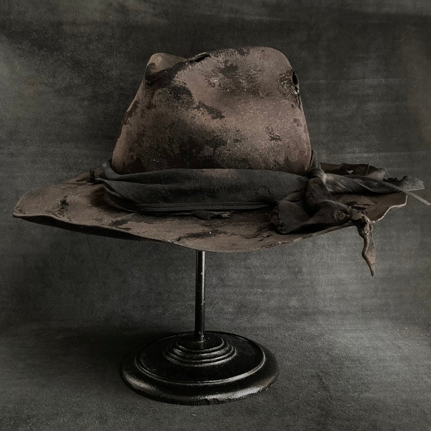 Doom burned  fedora hat