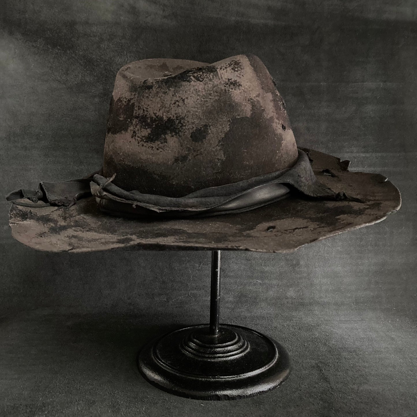 Doom burned  fedora hat