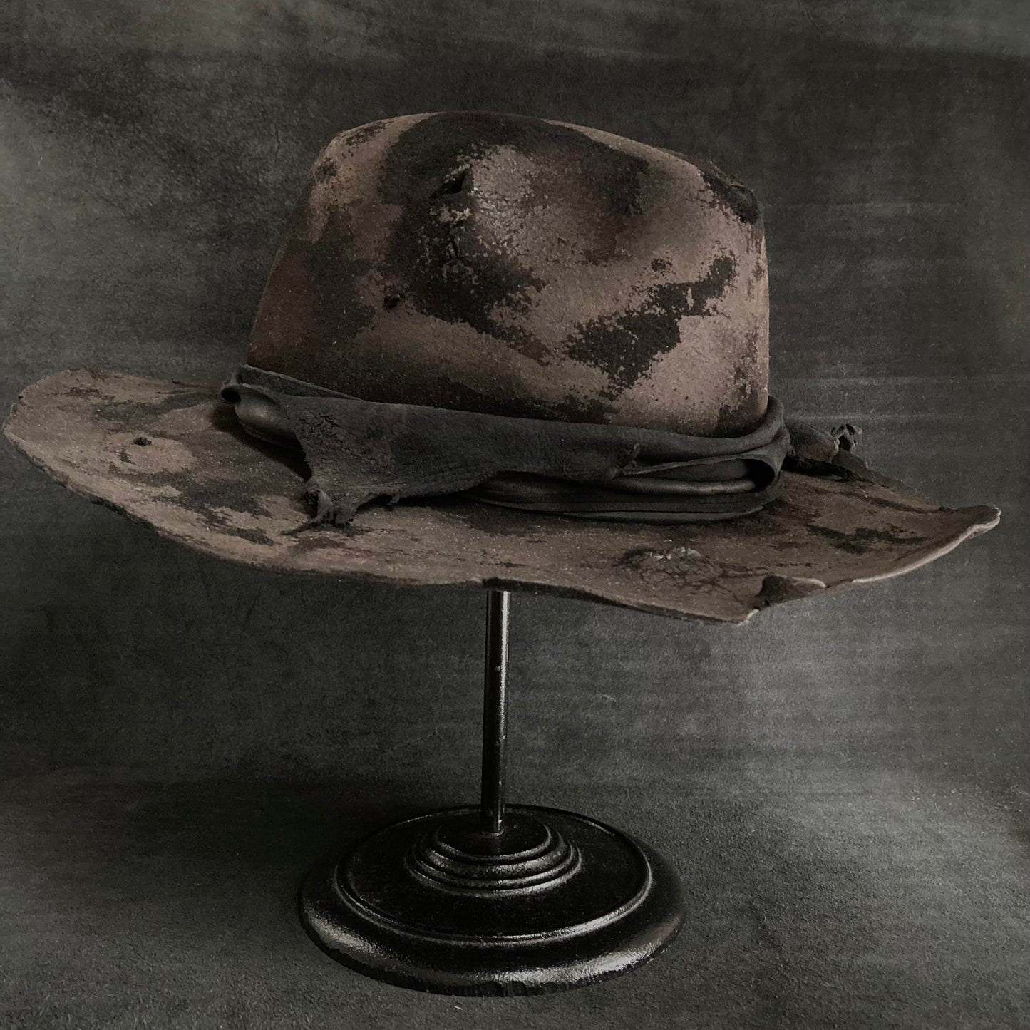 Doom burned  fedora hat