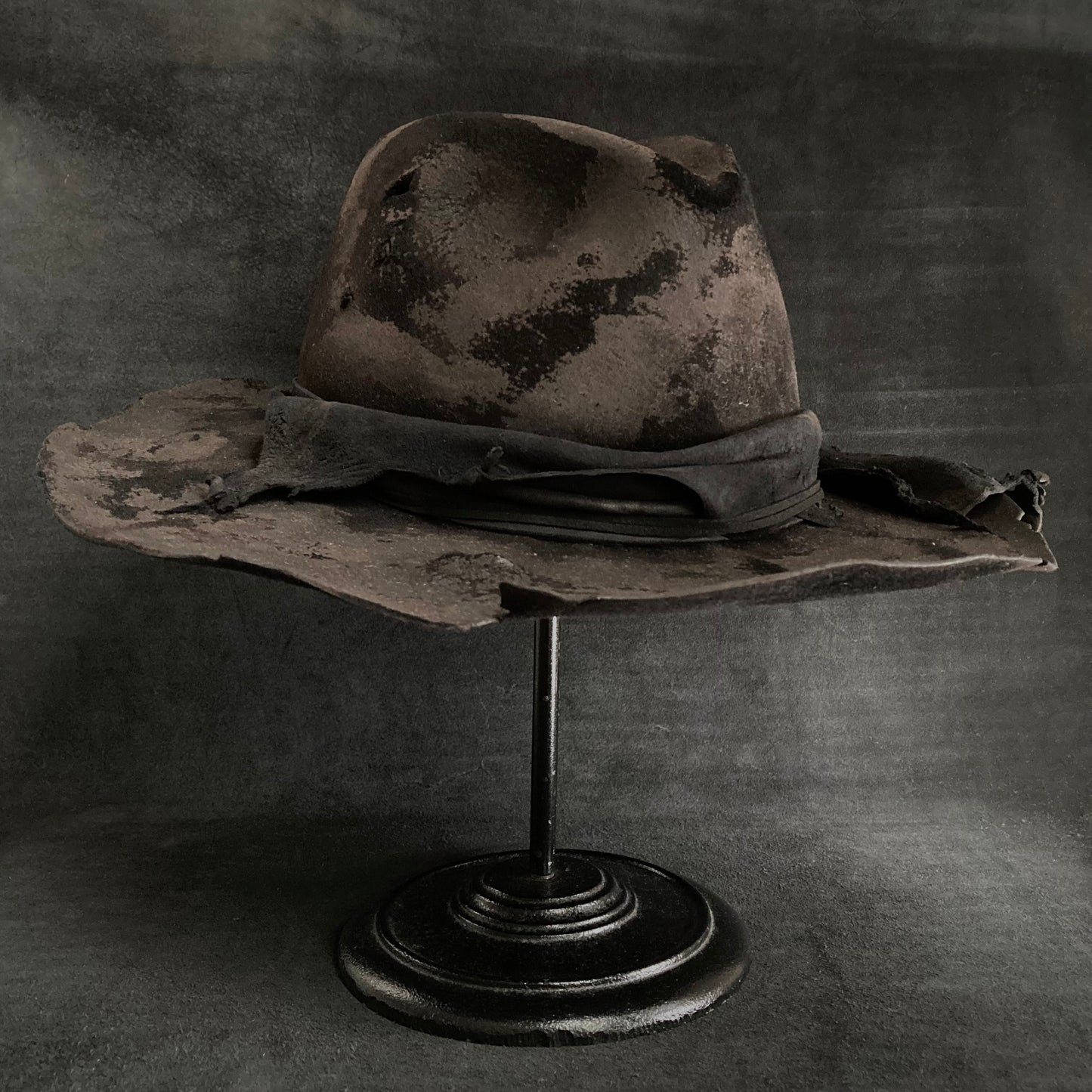 Doom burned  fedora hat