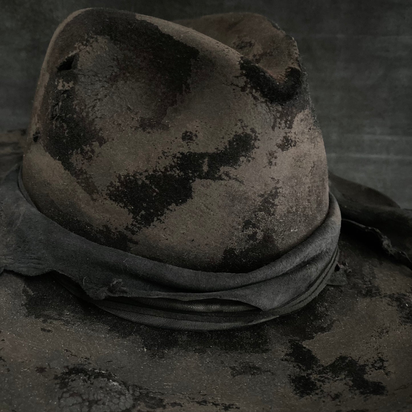 Doom burned  fedora hat