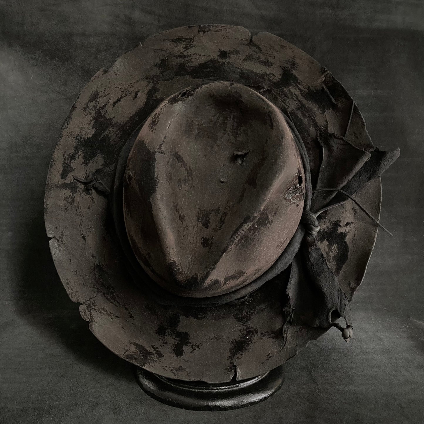 Doom burned  fedora hat