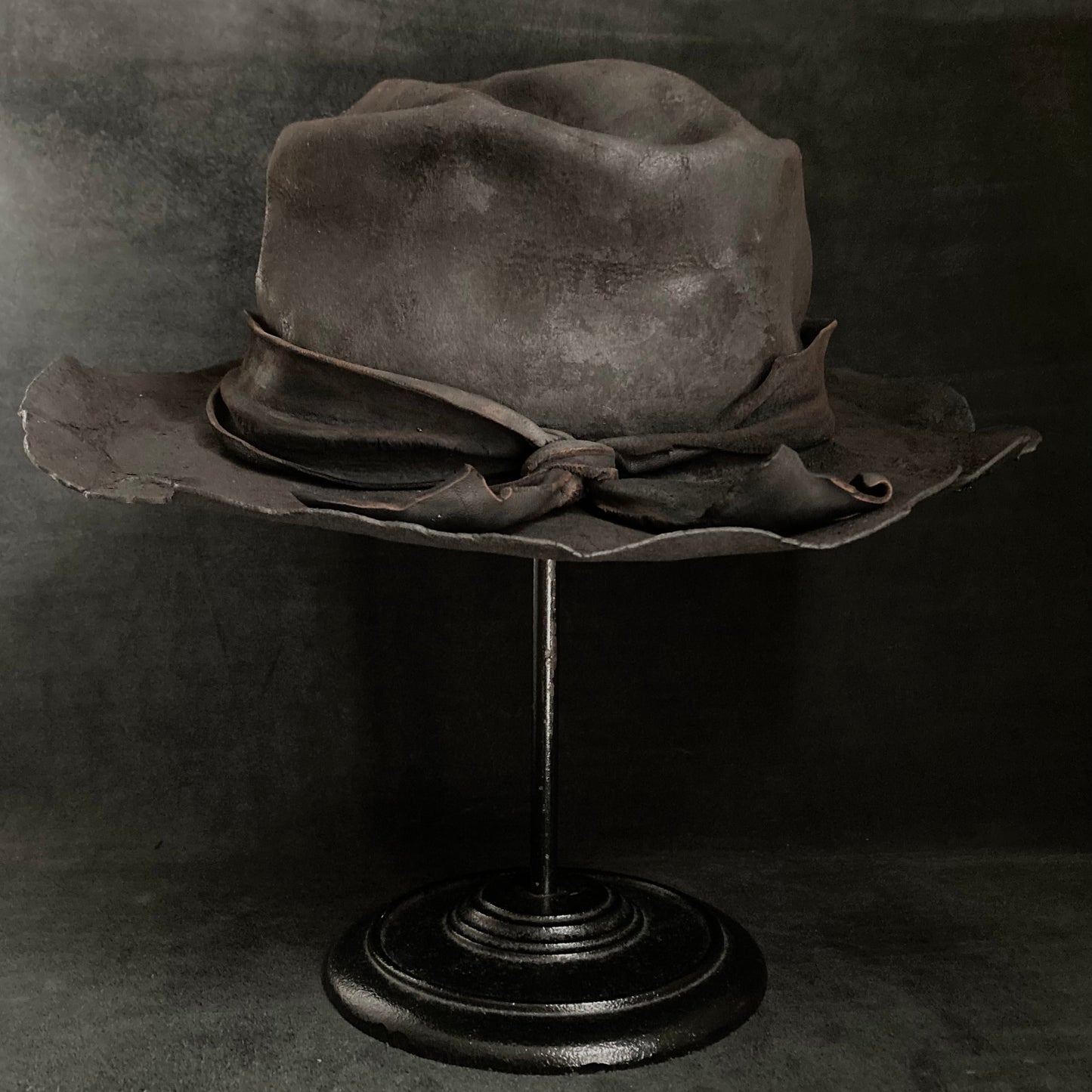 Charcoal perforated crash hat