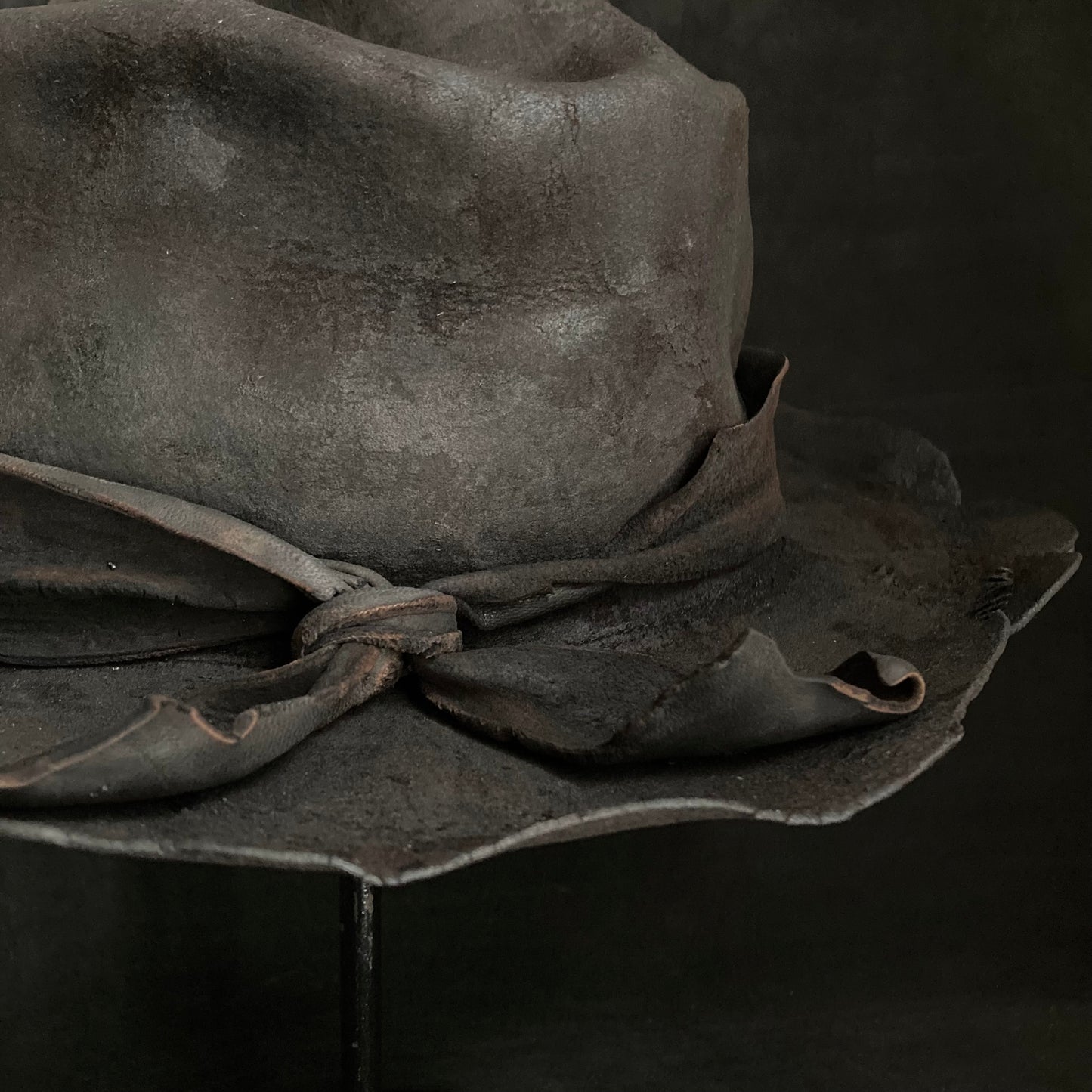 Charcoal perforated crash hat