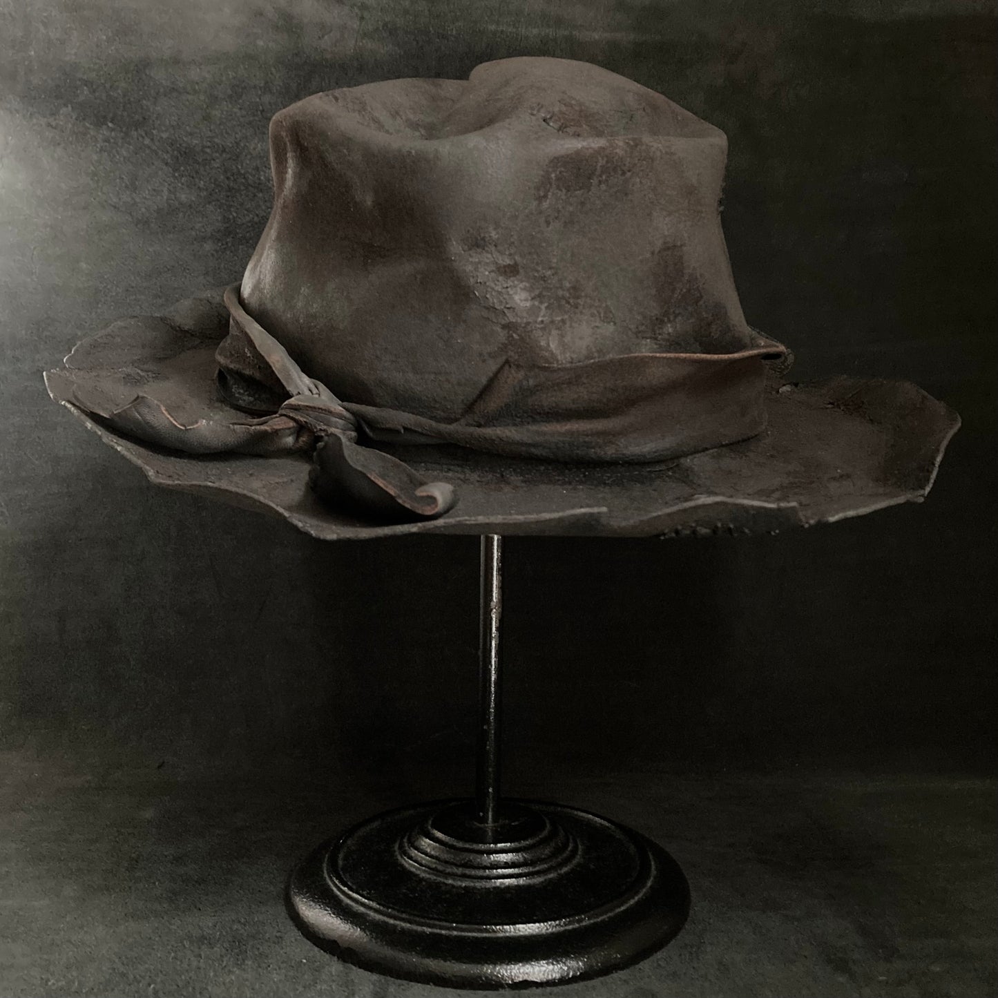 Charcoal perforated crash hat