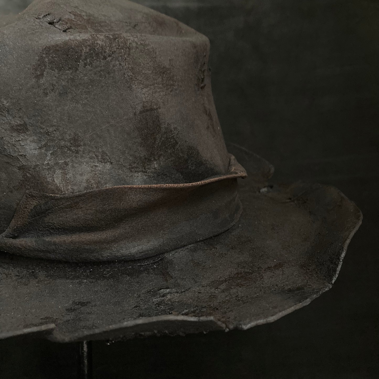 Charcoal perforated crash hat