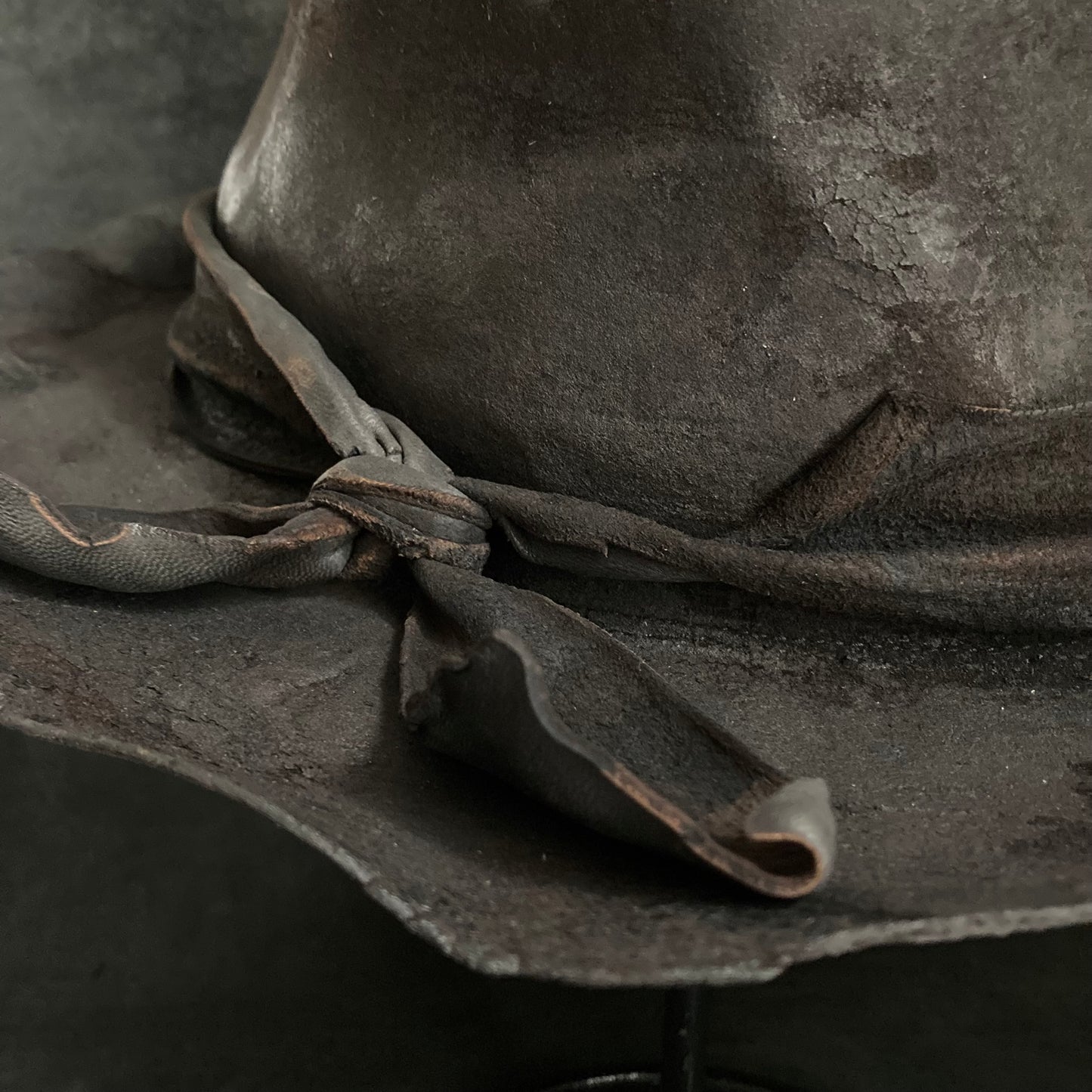 Charcoal perforated crash hat