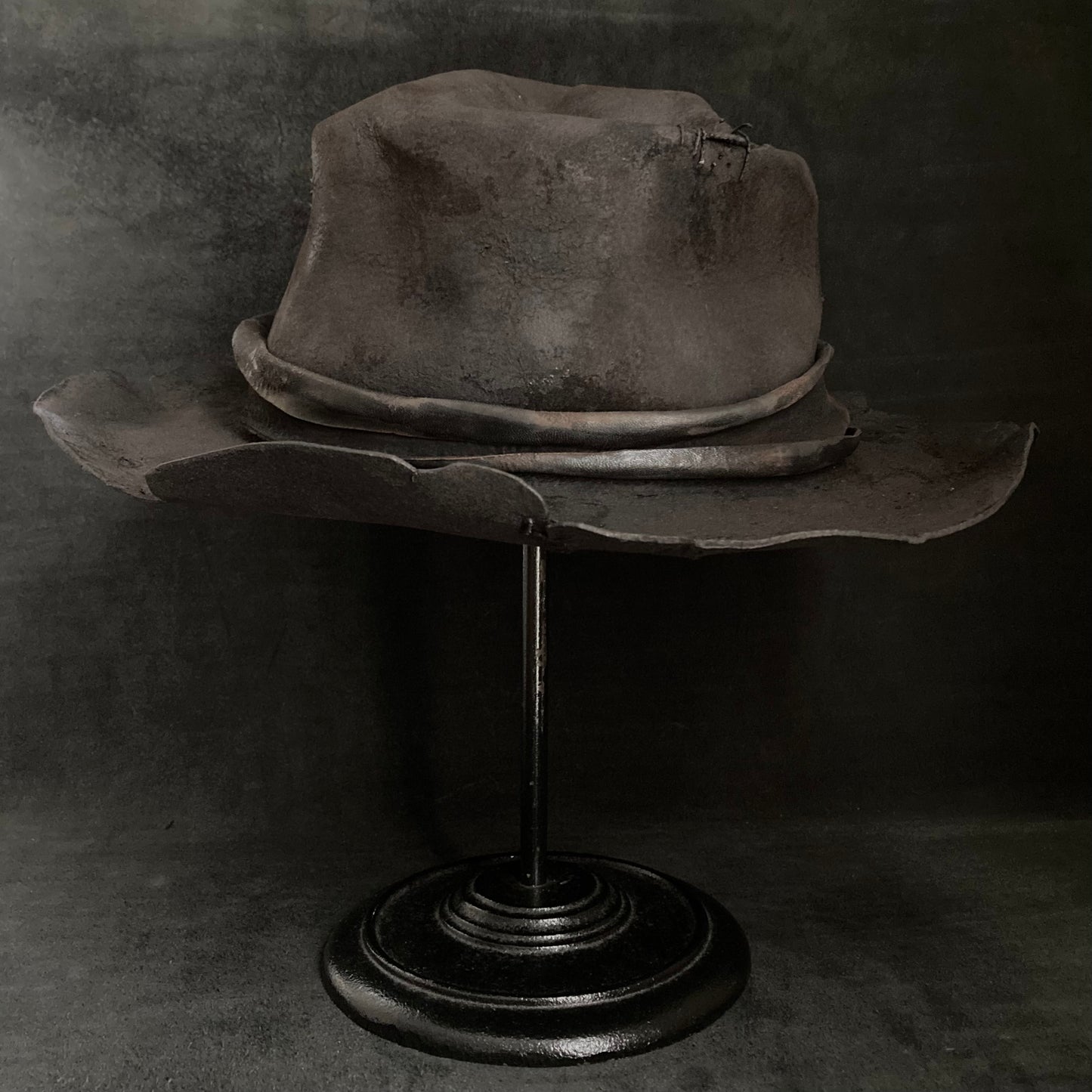 Charcoal perforated crash hat