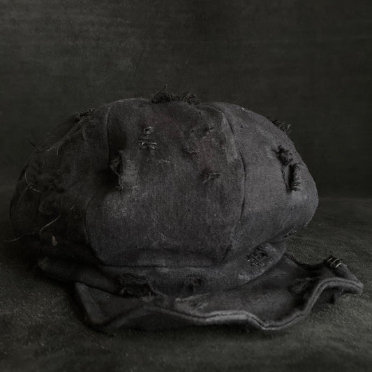 Black linen damage  casquette