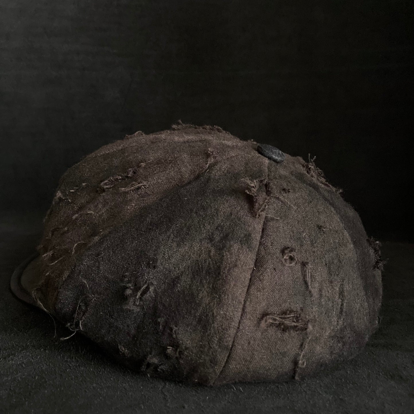 Cloudy dyeing damage cotton linen casquette