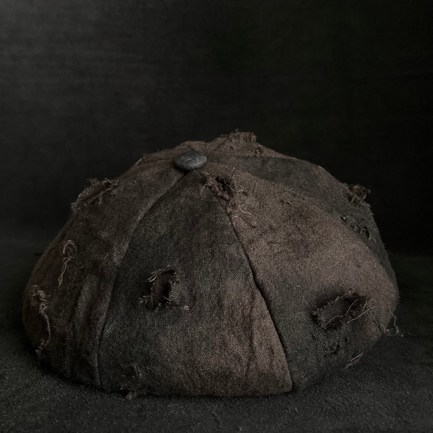 Cloudy dyeing damage cotton linen casquette