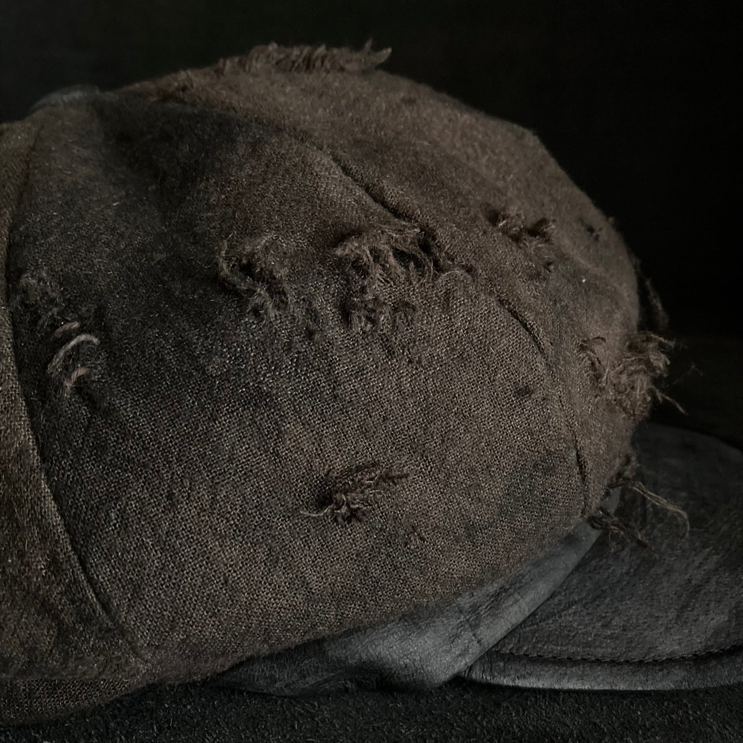 Cloudy dyeing damage cotton linen casquette