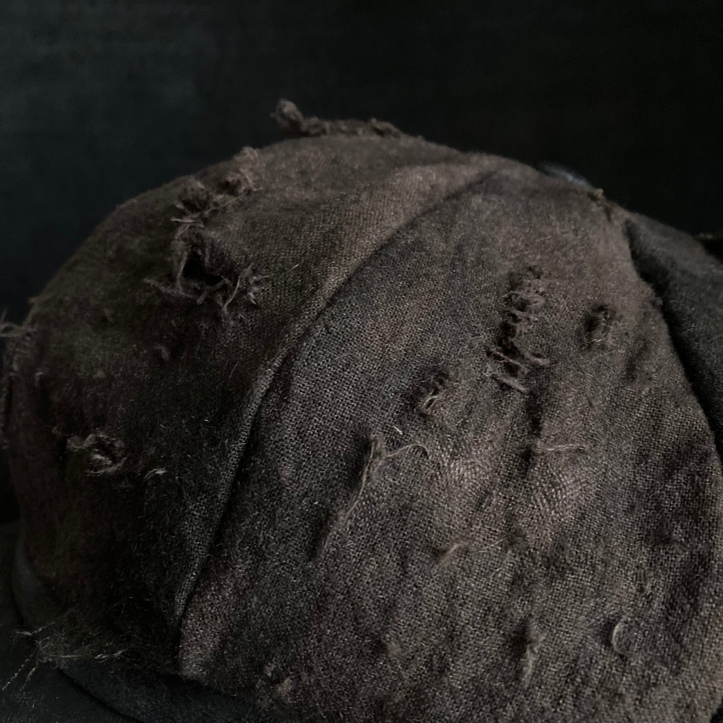 Cloudy dyeing damage cotton linen casquette