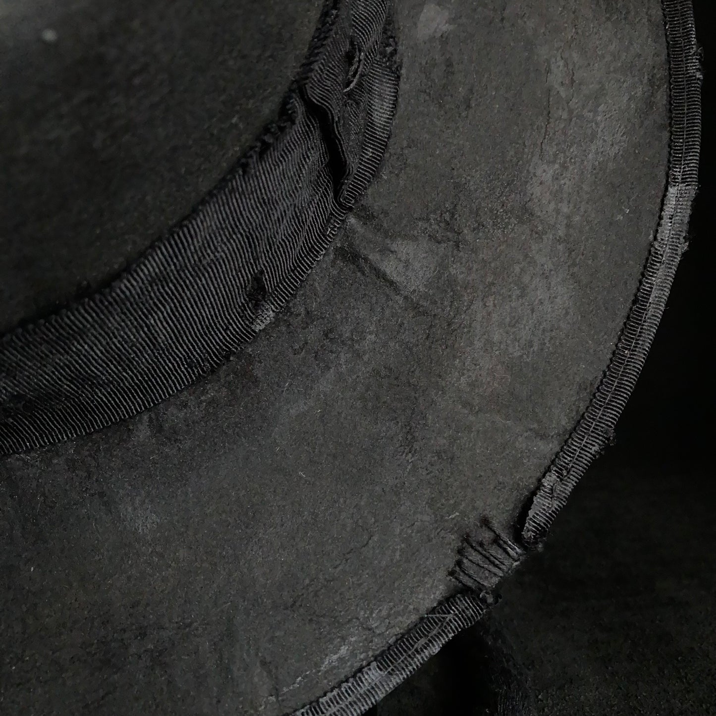 Charcoal pork pie hanging rope hat