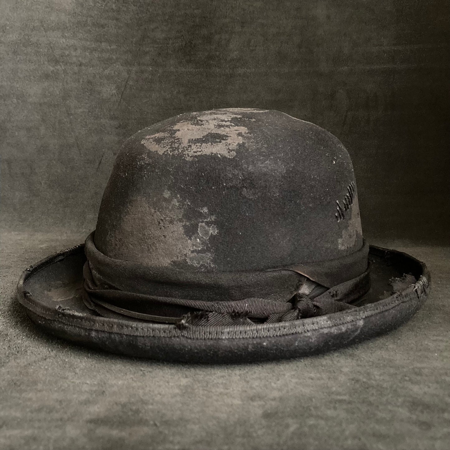 Black stone bowler hat