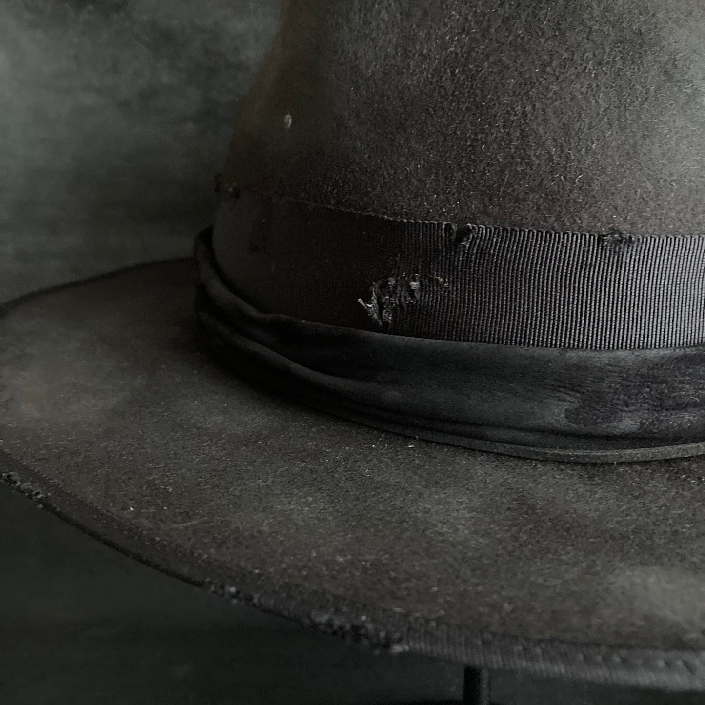 Rhombus burned rabbit hat