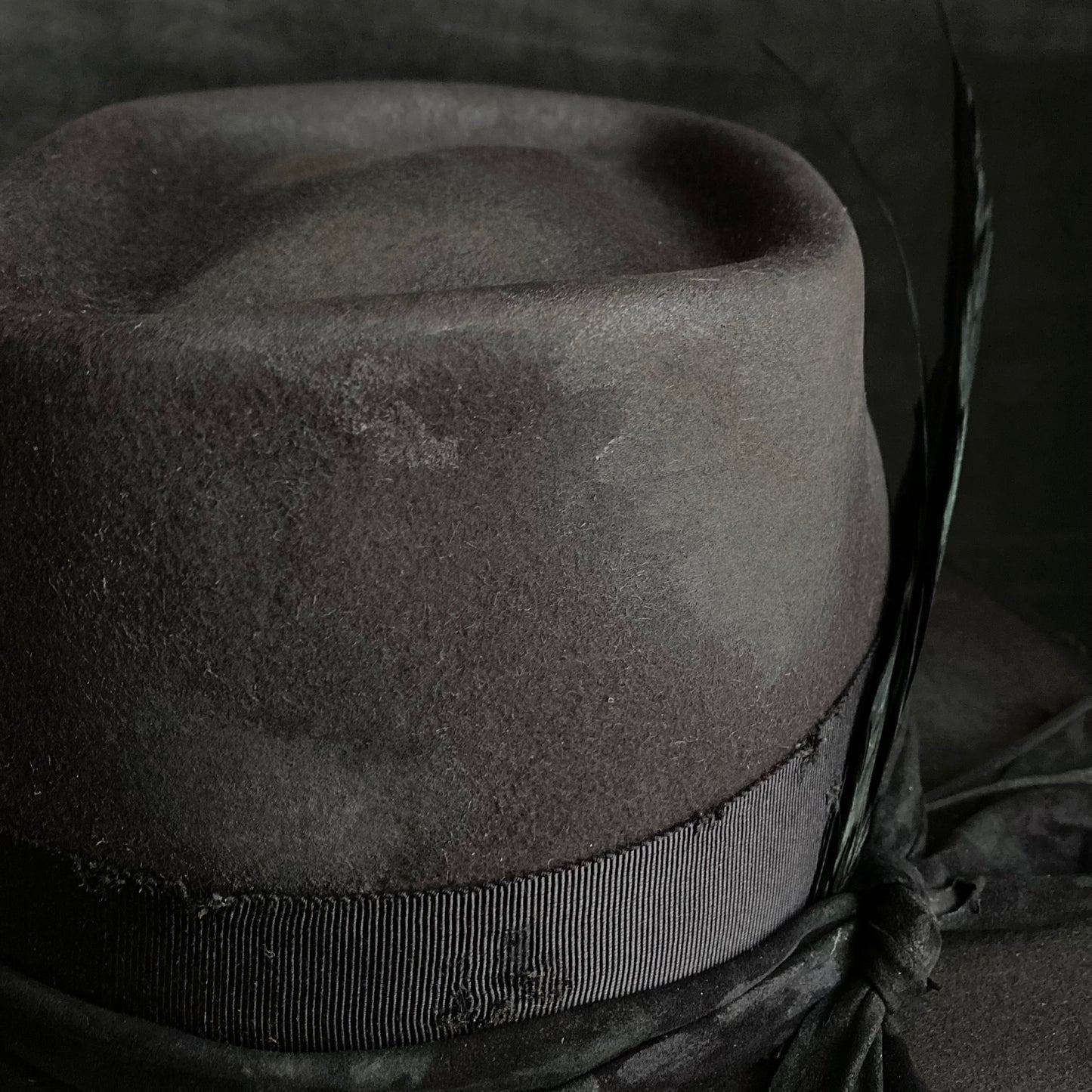 Rhombus burned rabbit hat