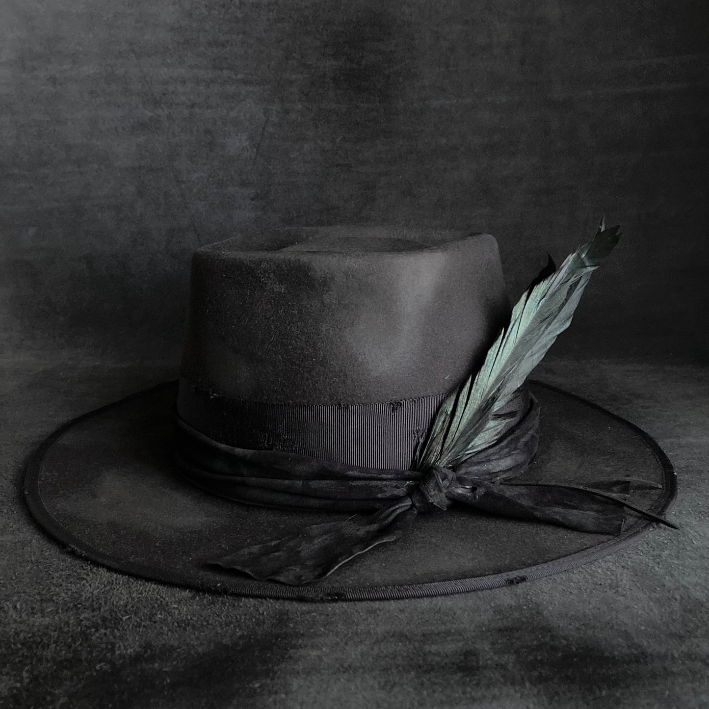 Rhombus burned rabbit hat