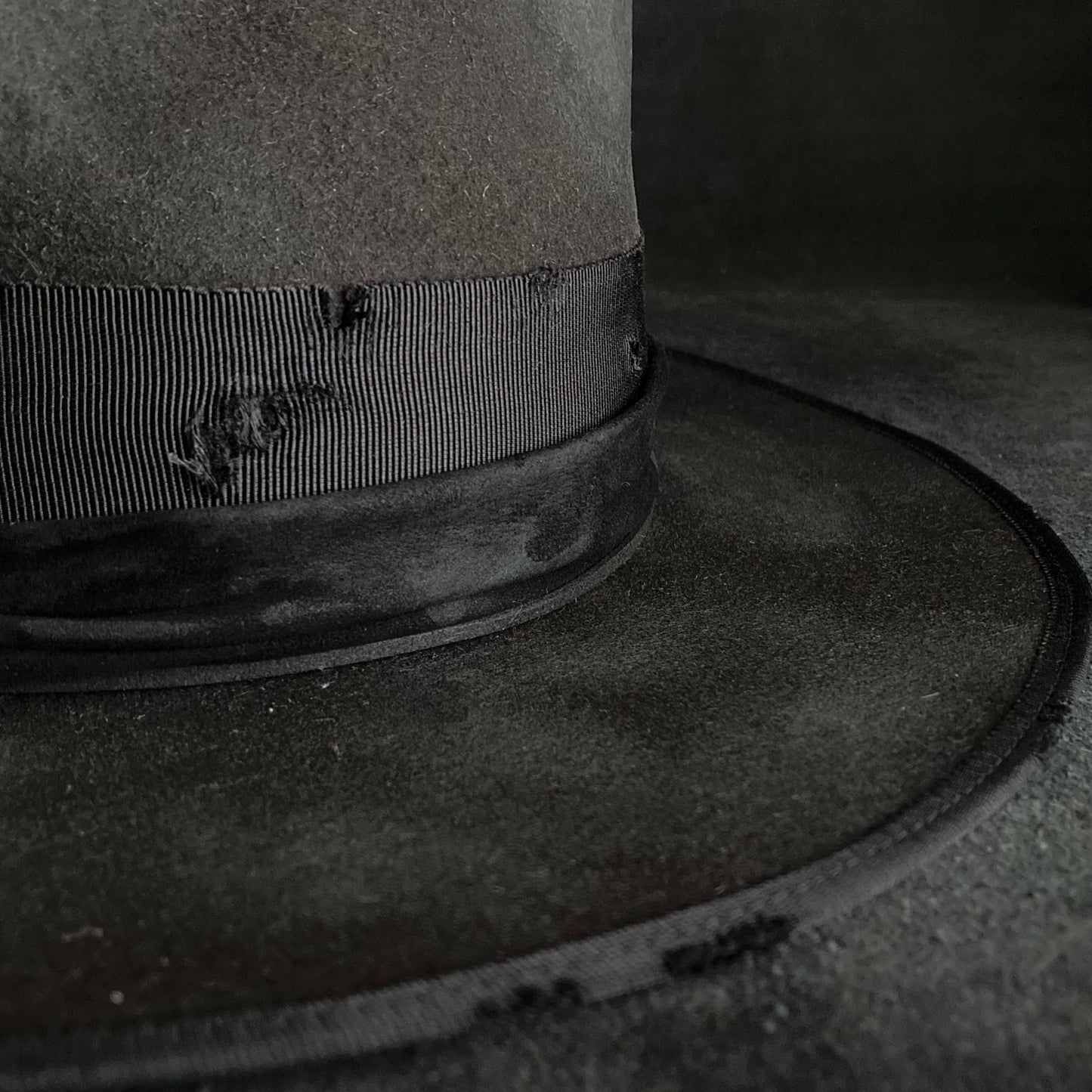 Rhombus burned rabbit hat