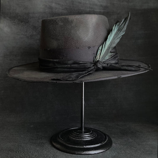 Rhombus burned rabbit hat