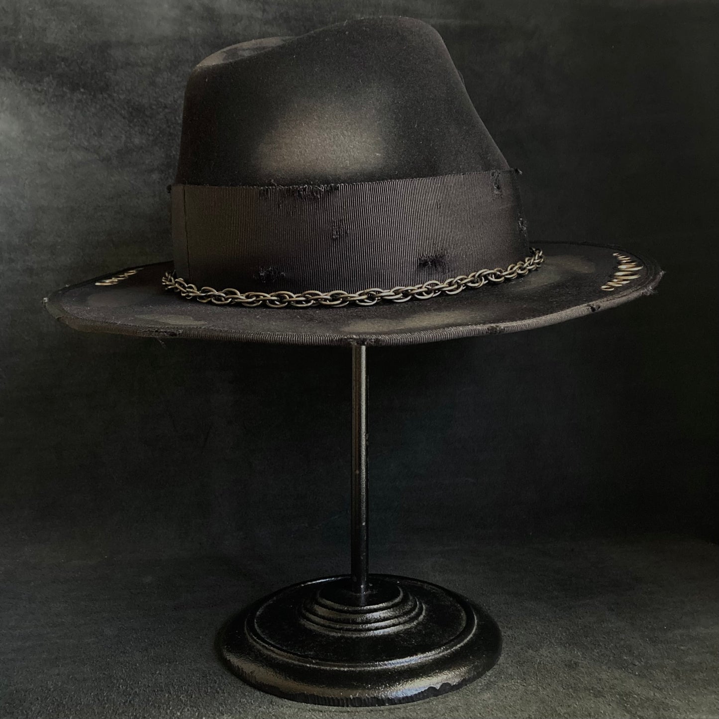 Rebellion eyelet fedora hat